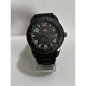 U.S. Polo Assn 50mm black quartz men's watch US9683KL